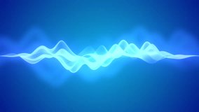 Neon Blue Waveform. Futuristic Audio Equalizer. - Powered by Shutterstock - Get 15% off with code: PIKWIZARD15