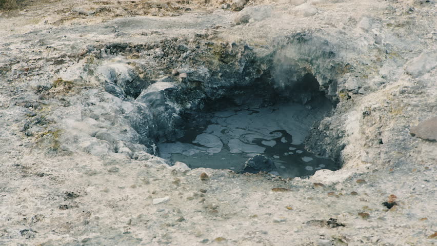 Larderello Fumaroles Thermal Hot Springs Enigmatic Infernal Landscape, Sasso Pisano Pomarance, Tuscany, Italy