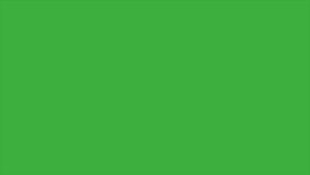 Animation video loop circular on green screen background