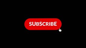 Subscribe button is being click by the cursor and changed color. Subscribe icon and animation, Motion Graphic of subscribe button with arrow pointer. - Powered by Shutterstock - Get 15% off with code: PIKWIZARD15