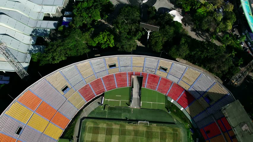 Top view of the Sports Complex around the Medellin stadium