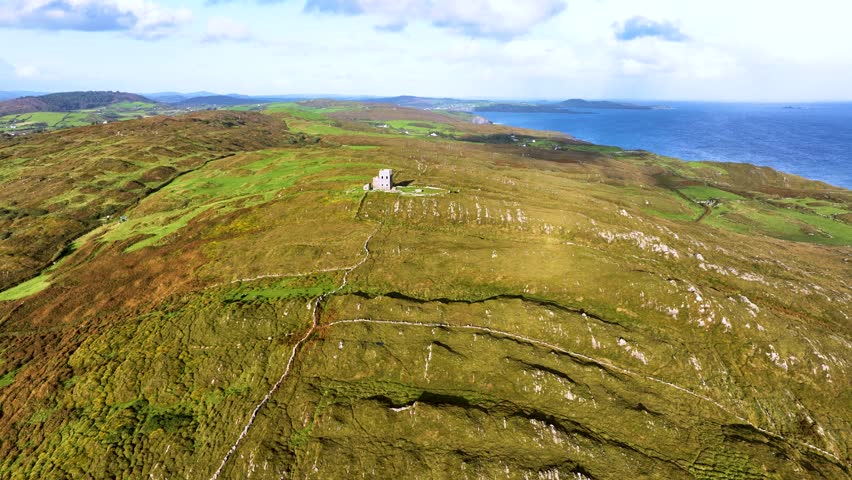 Baltimore Tower in County Cork in 4k
