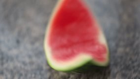 Delicious watermelon closeup blur background