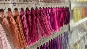 Yarn thread color swatches card - Powered by Shutterstock - Get 15% off with code: PIKWIZARD15