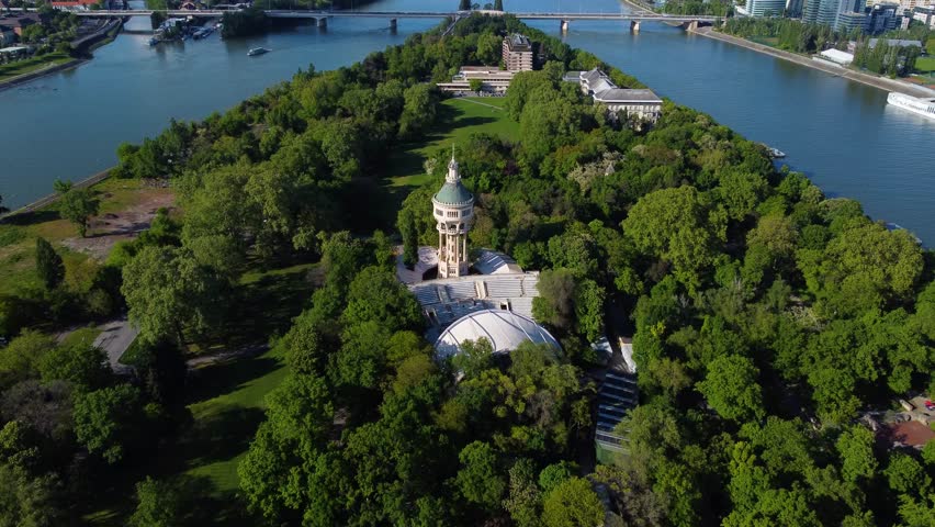 Margaret Island, Budapest. Focusing in Water Tower