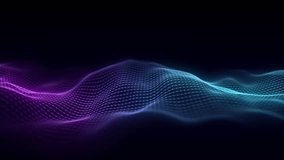 Music color wave of particles and lines. Big data visualization. Abstract blue background with a dynamic wave. 3d rendering. - Powered by Shutterstock - Get 15% off with code: PIKWIZARD15