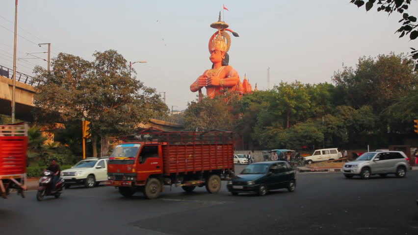 DELHI, INDIA - NOV 30: God of monkeys temple in Delhi, India on November 30,