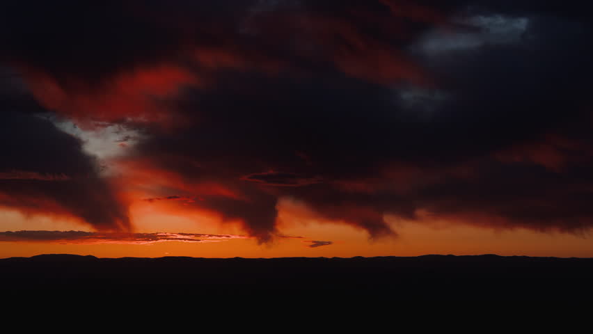 Spectacular Sunrise with Clouds Zoom Out Timelapse