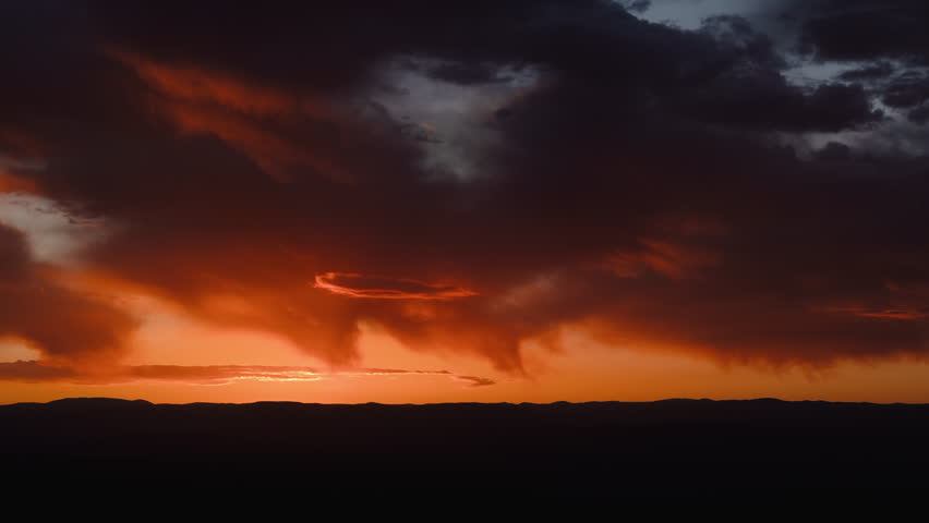 Spectacular Sunrise with Clouds Zoom Out Timelapse