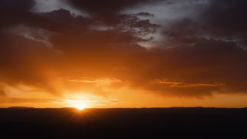 Spectacular Sunrise with Clouds Timelapse