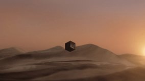 A 3d monolith in a desert - Powered by Shutterstock - Get 15% off with code: PIKWIZARD15