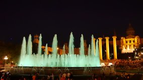 Free Magic Fountain Of Montjuic Stock Video Footage Download 4k Hd Clips