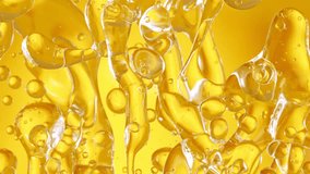 Super Slow Motion Shot of Golden Oil Flowing in Water at 1000fps. - Powered by Shutterstock - Get 15% off with code: PIKWIZARD15