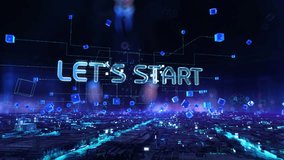 Lets start- businessman working with virtual reality at office. - Powered by Shutterstock - Get 15% off with code: PIKWIZARD15