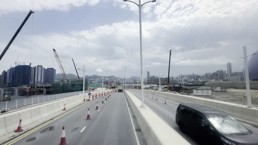 Discover the modern and efficient road infrastructure of Hong Kong Kai Tak new Development Area, showcasing its seamless connectivity and urban planning