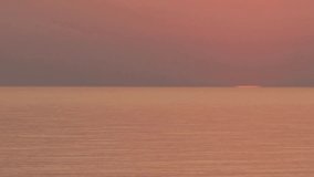 Sunrise in the ocean 4k video