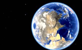 3d earth map animation video design. Animation video clip. Stock video.