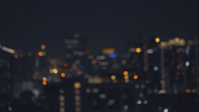 Blurred of night city skyscraper and tower lights bokeh , Soft Focus , Metropolis Backgound wallpaper for movie or documentary romantic mood concept - Powered by Shutterstock - Get 15% off with code: PIKWIZARD15