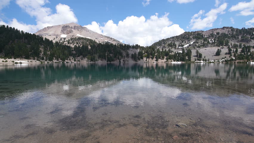 Lassen Peak Reflections On Lake Helen In Lassen Volcanic National Park