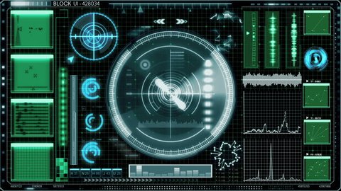 Futuristic Hud User Interface Technology Background Stock Footage Video ...