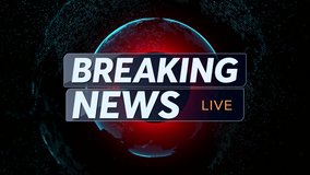 News element breaking news business abstract-background futuristic generated glowing animation video branding broadcast and social media app movie - Powered by Shutterstock - Get 15% off with code: PIKWIZARD15