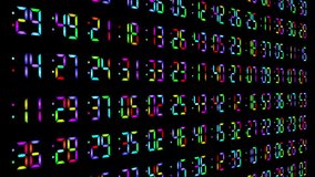 colourful rainbow digital numbers clock - Powered by Shutterstock - Get 15% off with code: PIKWIZARD15