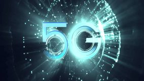 Animation Of 5G Big Data Mobile Internet Information Transmission, Financial Data Processing Over Network Of Connections. Internet Of Things Iot, Futuristic Global. - Powered by Shutterstock - Get 15% off with code: PIKWIZARD15