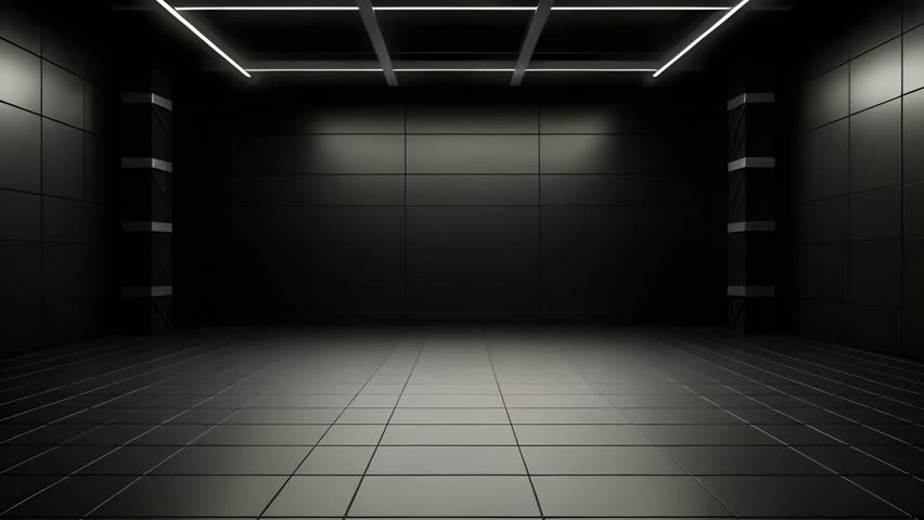 podium Futuristic showcase with platform for product displaying. Empty modern stage display	
