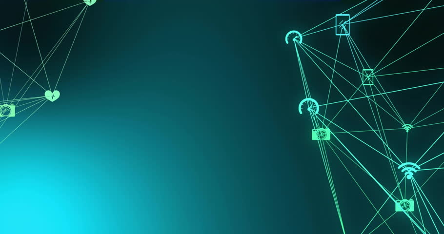 Animation of network of connections with icons and globe with 5g on black background. Global connections, computing and digital interface concept digitally generated video. Royalty-Free Stock Footage #3491867241