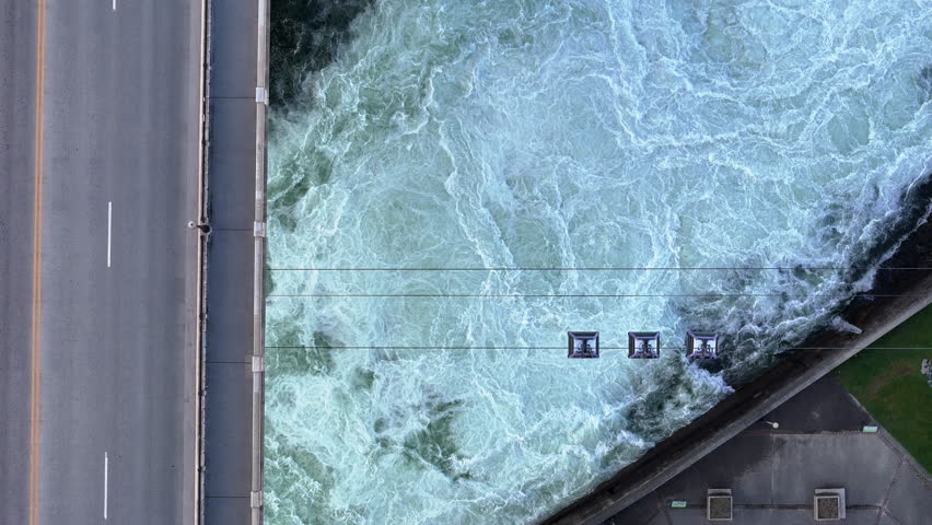 spokane bridge river aerial monroe