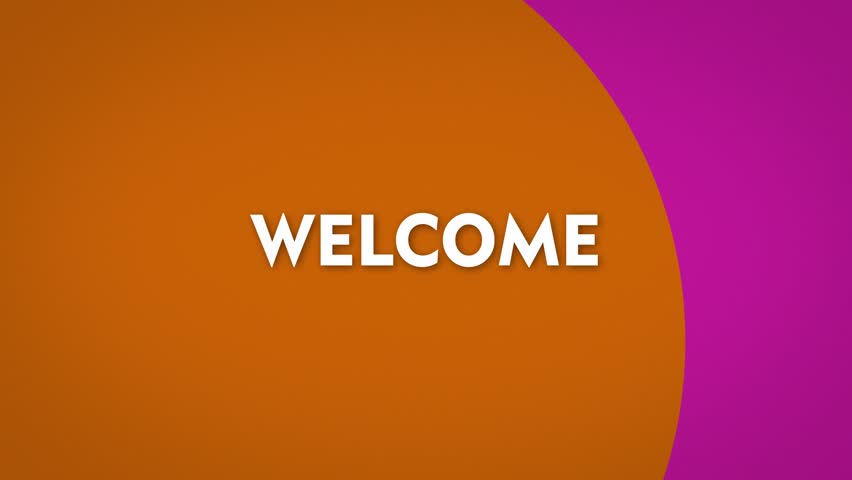 Welcome Screen Graphic Welcome Message Stock Footage Video 100 Royalty Free Shutterstock