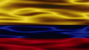 Colombia waving flag. National 3d Colombian flag waving. Sign of Colombia seamless loop animation. Colombia national flag, Waving flag of Colombia,