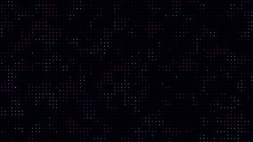 Abstract technological background of purple and blue dots that light up and go out in a random order. Animated digital background. - Powered by Shutterstock - Get 15% off with code: PIKWIZARD15