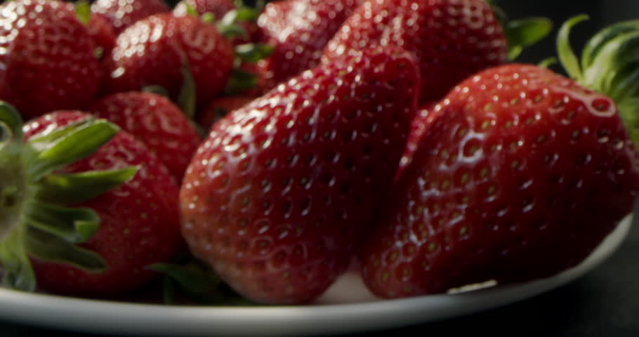 Strawberries, Red Juicy Ripe Strawberries, Close-up, Delicious Summer Berries. Background of Fresh Harvest Strawberries. Concept Of Healthy Natural Vegan Food