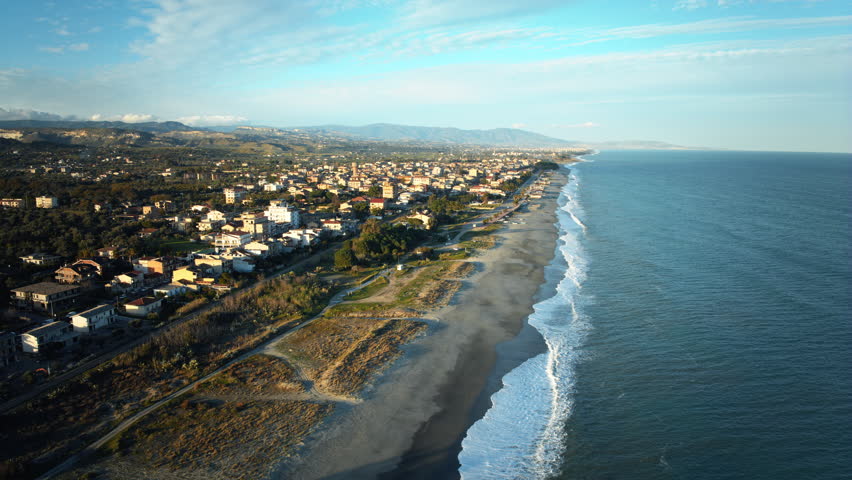 Ardore City In Calabria Italian Region, Time Lapse