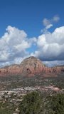 Sedona Arizona with Scenic Clouds Timelapse Vertical Video
