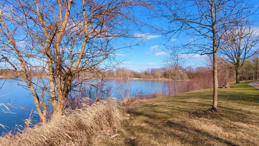 Bauman Park Lake in Cherry Valley Illinois