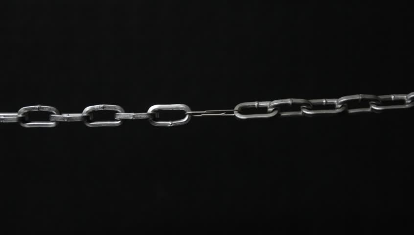 chain is fastened a paperclip breaks under load
 Royalty-Free Stock Footage #34925182