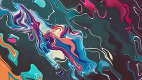 abstract animated twinkling stained background full HD seamless loop video - watercolor splotch effect - full color spectrum