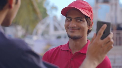 Delivery Guy shrugs hi shoulders as if he doesn't know about any mistakes