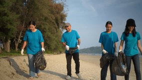
Volunteer people group in volunteering charity activities cleaning up waste plastic on sand sea ocean beach. Corporate social responsibility and society activity for Environment . Ecology and CSR.
 - Powered by Shutterstock - Get 15% off with code: PIKWIZARD15
