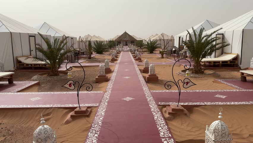 Camp in the Merzouga desert in Morocco