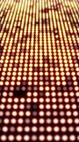 Vertical video - flashing golden LED lights disco motion background animation. Full HD and looping party background.