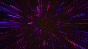 Abstract background in blue and purple neon glow colors. Speed of light in galaxy. Explosion in universe. Space background for event, party, carnival, celebration, anniversary or other. 4K. - Powered by Shutterstock - Get 15% off with code: PIKWIZARD15