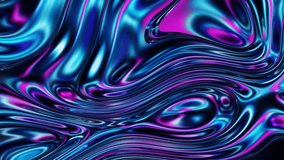 Abstract fluid texture of swirling liquid chrome metal waves with motion light effect. Seamless looping video. 4k psychedelic hypnotic graphics dynamic dark holographic background - Powered by Shutterstock - Get 15% off with code: PIKWIZARD15
