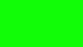 Confetti falling on a green screen, chroma key for video editing party falling on green screen