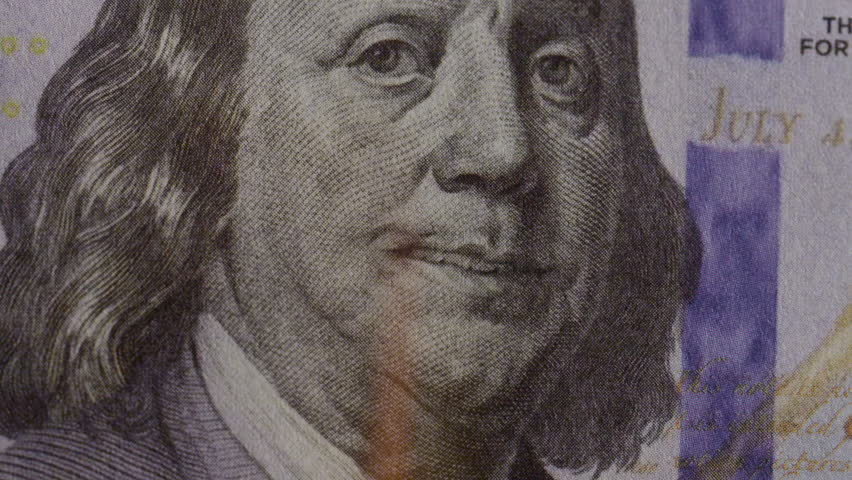 Burn through United States Currency to reveal bitcoin