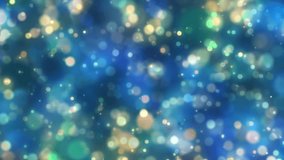 Loop abstract particlers bokeh for christmas new year background Video