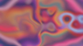 Vertical abstract 4K looped video. Loop animation. Liquid marble texture. Background for social media. Petrol, gasoline, purple, pink, magenta, yellow, blue color. Water circle, colorful swirl, wave