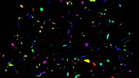 Realistic Multicolored Confetti Center Explosion. Colorfull Confetti Explosions. 4K Video Footage - Powered by Shutterstock - Get 15% off with code: PIKWIZARD15